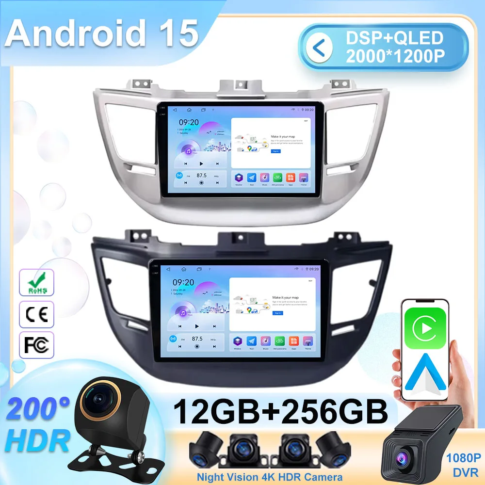 Car Radio GPS Carplay For Hyundai Tucson IX35 3 2015 2016 2017 2018 Stereo 4G Navigation Android Auto Multimedia Player No 2din
Car Radio GPS Carplay For Hyundai Tucson IX35 3 2015 2016 2017 2018 Stereo 4G Navigation Android Auto Multimedia Player No 2din