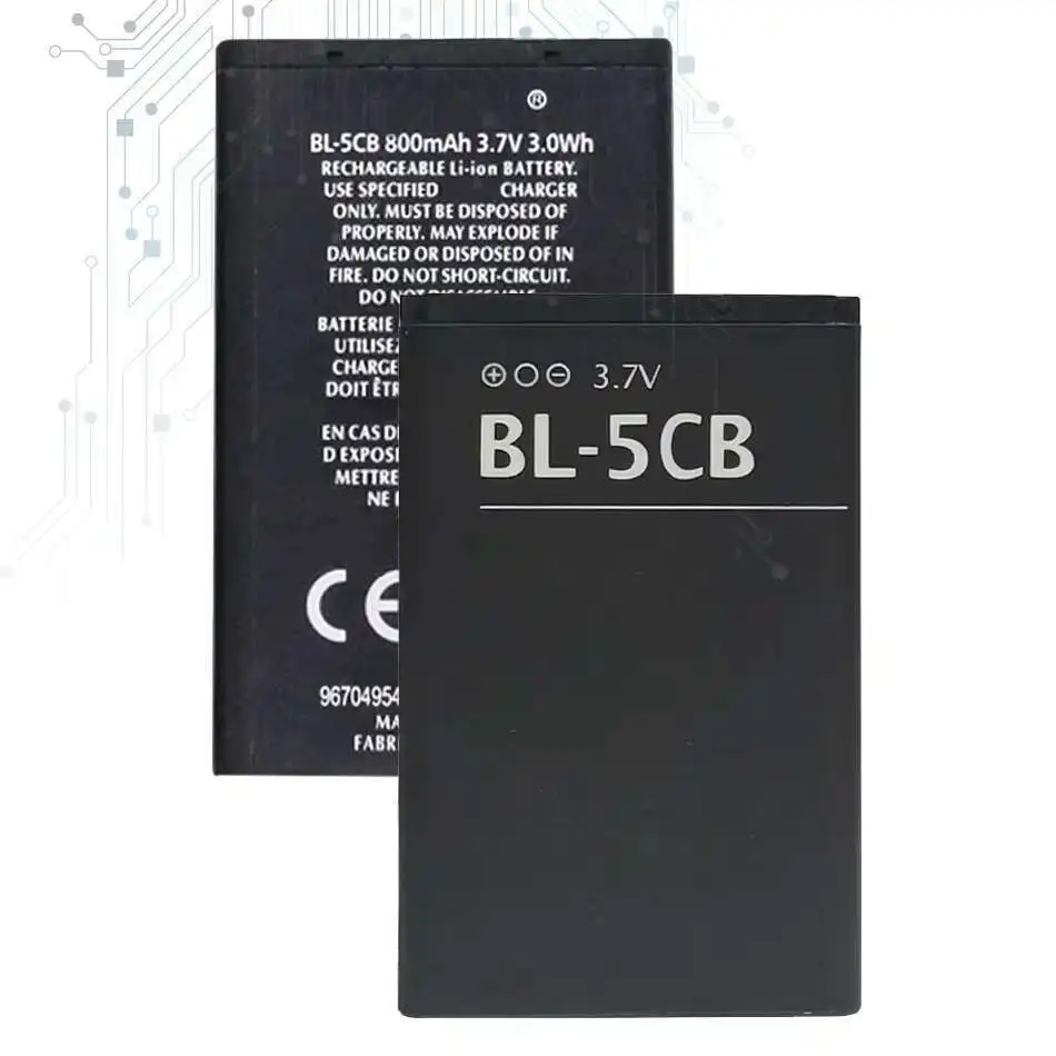 Battery For Nokia 1100 2608 2680S 3108 3210 3230 3610 5230 5220XM 5310 5700 6185 6290 6500C 6700 6788 7270 8800 8810 G10 G20
Battery For Nokia 1100 2608 2680S 3108 3210 3230 3610 5230 5220XM 5310 5700 6185 6290 6500C 6700 6788 7270 8800 8810 G10 G20