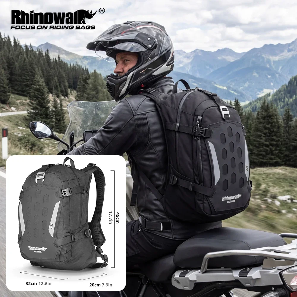 Rhinowalk Motorcycle Riding Backpack 23L Motorbike Helmet Bag With Rain Cover Magnetic Quick Release Opening For 14" Laptops
Rhinowalk Motorcycle Riding Backpack 23L Motorbike Helmet Bag With Rain Cover Magnetic Quick Release Opening For 14" Laptops
