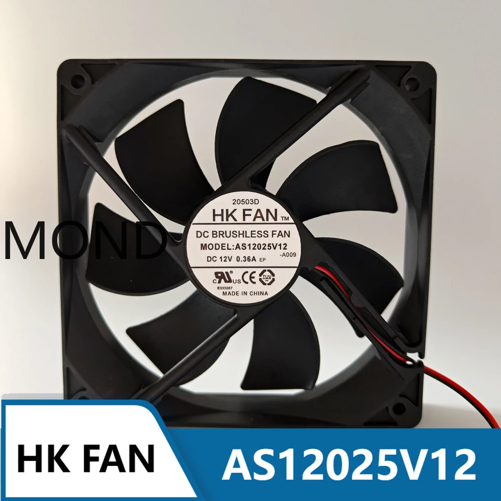 HKFAN MODEL AS12025V12 12V 0.36A 12025 12CM Cooling Fan
HKFAN MODEL AS12025V12 12V 0.36A 12025 12CM Cooling Fan