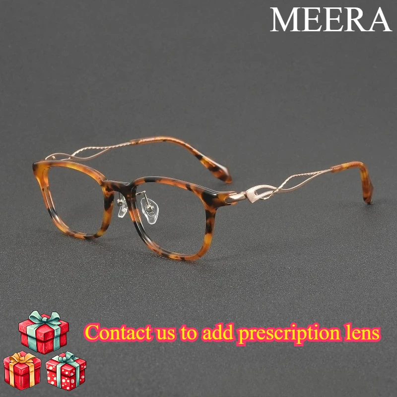 2026 Retro fashion elegant gradient color acetate rectangular eyeglass frame, lightweight twisted titanium alloy frame
2026 Retro fashion elegant gradient color acetate rectangular eyeglass frame, lightweight twisted titanium alloy frame