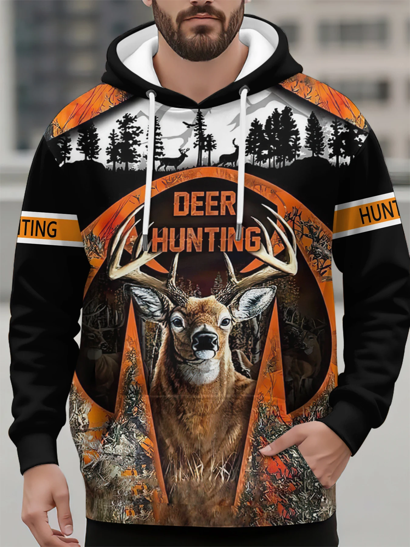 Funny 3D Elk Print Hoodies For Men Outdoor Hunting Ferociously Sweatshirts Hip Hop Trend Streetwear Autumn and Winter Clothing
Funny 3D Elk Print Hoodies For Men Outdoor Hunting Ferociously Sweatshirts Hip Hop Trend Streetwear Autumn and Winter Clothing