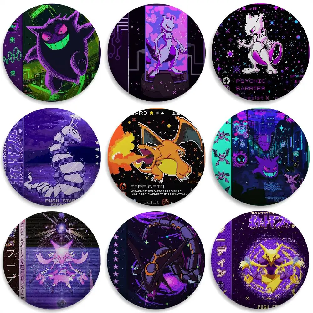 Gengar Mewtwo Rayquaza Badges Round Exquisite Badge Brooches Creative Pins For Clothes Hat Backpack Gift Accessories
Gengar Mewtwo Rayquaza Badges Round Exquisite Badge Brooches Creative Pins For Clothes Hat Backpack Gift Accessories