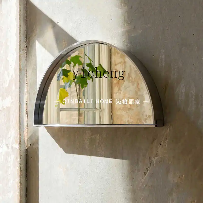 ZZ retro bathroom mirror, bathroom wall wall hanging makeup dresser decorative semicircular arched fitting mirror
ZZ retro bathroom mirror, bathroom wall wall hanging makeup dresser decorative semicircular arched fitting mirror