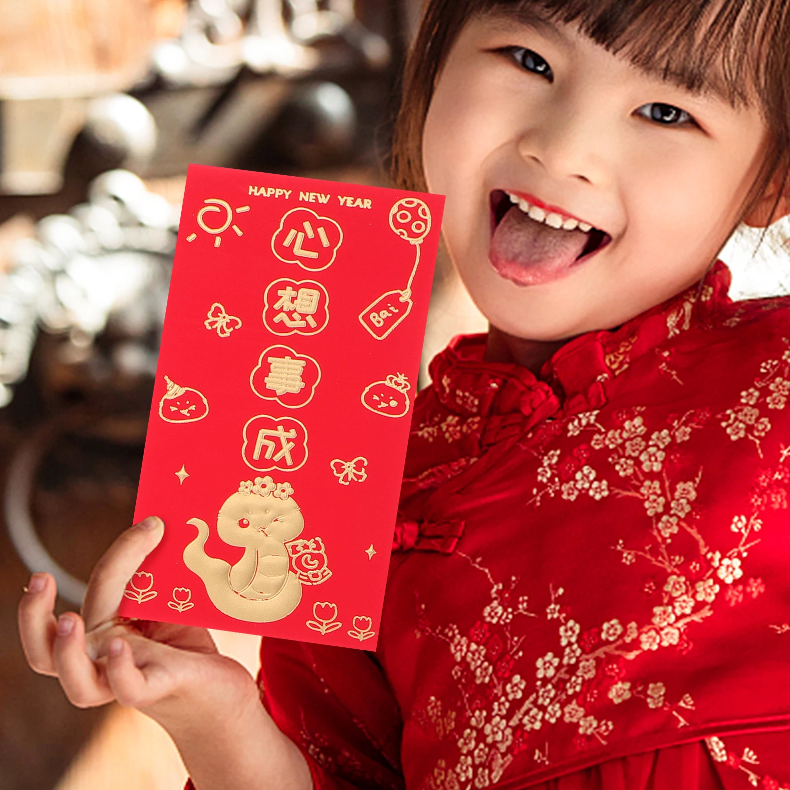 6PCS New Year Red Envelope Creative Snake Design Material Large Capacity Red Pockets Lunar New Year Wedding Hong Bao
6PCS New Year Red Envelope Creative Snake Design Material Large Capacity Red Pockets Lunar New Year Wedding Hong Bao