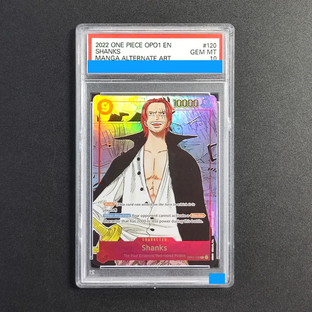 Proxy DIY 2022 ONE PIECE OPO1 EN SHANKS 120 Rating Card 10 Special Art Rare Gem Mt 10 Card Holographic Labels Gift Cards Toys
Proxy DIY 2022 ONE PIECE OPO1 EN SHANKS 120 Rating Card 10 Special Art Rare Gem Mt 10 Card Holographic Labels Gift Cards Toys