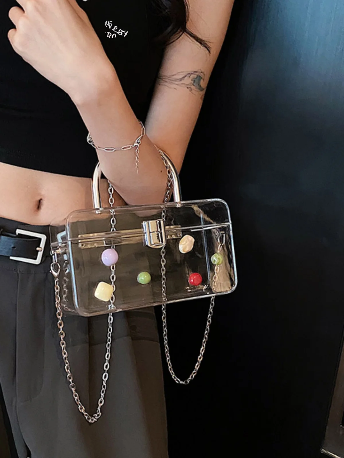 Fashionable Acrylic Small Box Transparent Bag 2024 New Summer Chain Messenger Bag Box Small Bag
Fashionable Acrylic Small Box Transparent Bag 2024 New Summer Chain Messenger Bag Box Small Bag