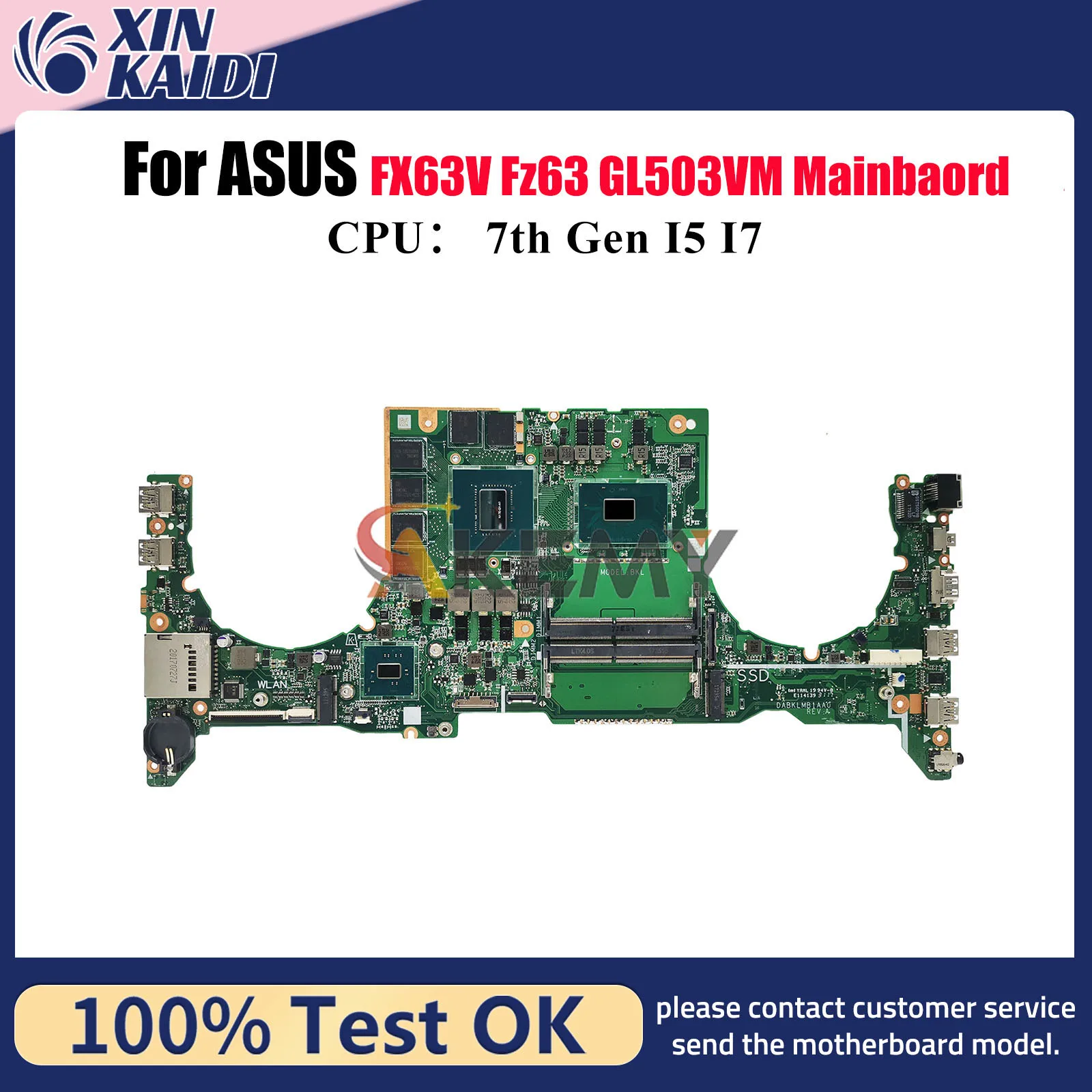 GL503VM Laptop Motherboard For ASUS ROG Strix GL503V Fz63v FX63V GL503VM Notebook Mainboard W/ I5 I7 CPU 100% tests OK fast ship
GL503VM Laptop Motherboard For ASUS ROG Strix GL503V Fz63v FX63V GL503VM Notebook Mainboard W/ I5 I7 CPU 100% tests OK fast ship