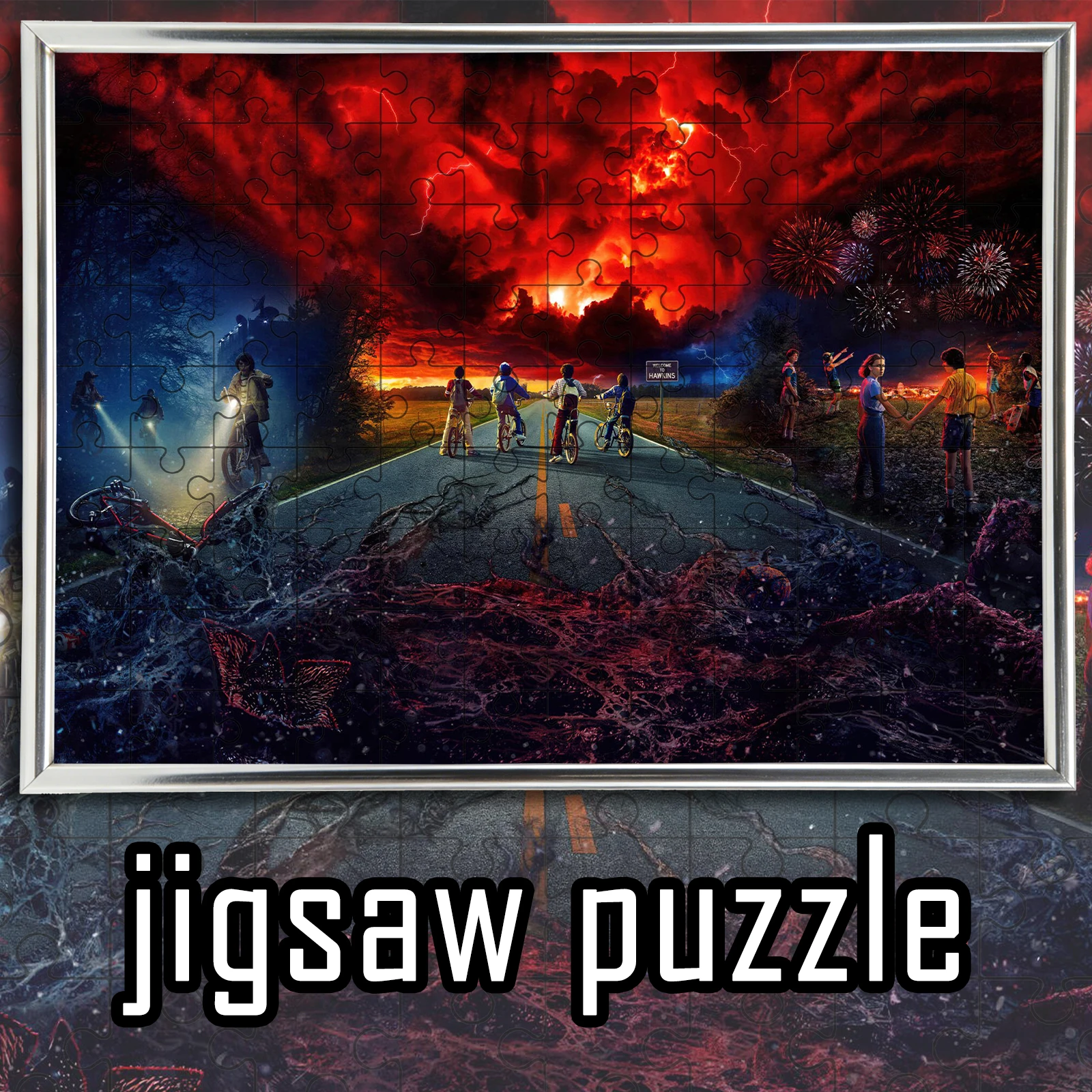 Stranger Things Upside Down theme Jigsaw 108/200/300/500/1000pcs wooden floor game puzzle,home decoration,gift
Stranger Things Upside Down theme Jigsaw 108/200/300/500/1000pcs wooden floor game puzzle,home decoration,gift