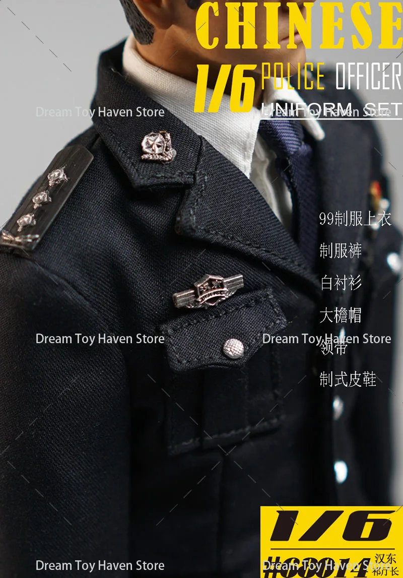 1/6 Scale Male Soldier Chinese Police Officer Coat Pants Shoose Uniform Set Fit 12Inch Action Figure Body Dolls
1/6 Scale Male Soldier Chinese Police Officer Coat Pants Shoose Uniform Set Fit 12Inch Action Figure Body Dolls