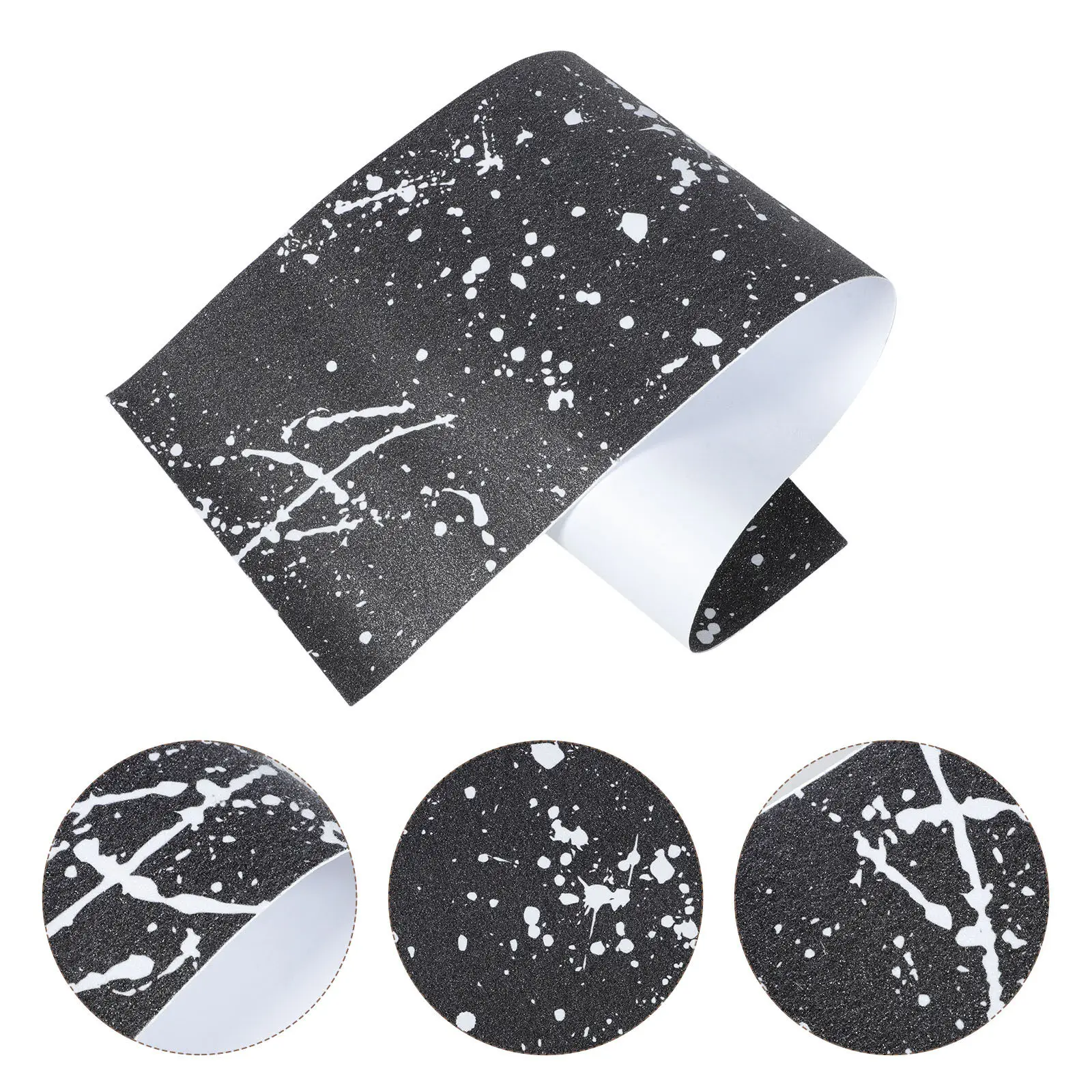 Four Wheel Skateboard Sticker Decorative Longboard Grip Tape Waterproof Sandpaper Black White Splatter Design Easy Installation
Four Wheel Skateboard Sticker Decorative Longboard Grip Tape Waterproof Sandpaper Black White Splatter Design Easy Installation
