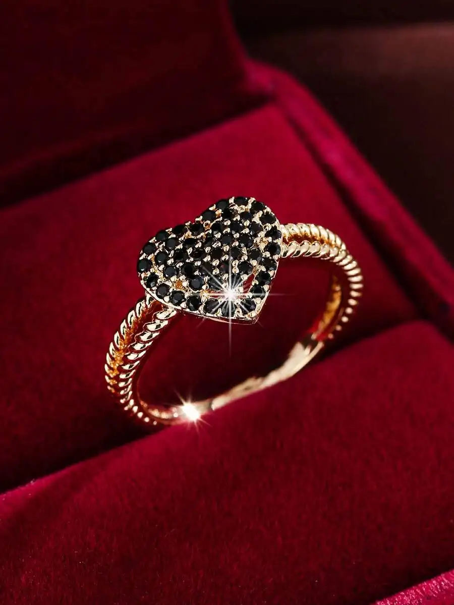 Heart Shaped Cubic Zirconia Ring For Valentines Day Gift Women Fashion Jewelry
Heart Shaped Cubic Zirconia Ring For Valentines Day Gift Women Fashion Jewelry