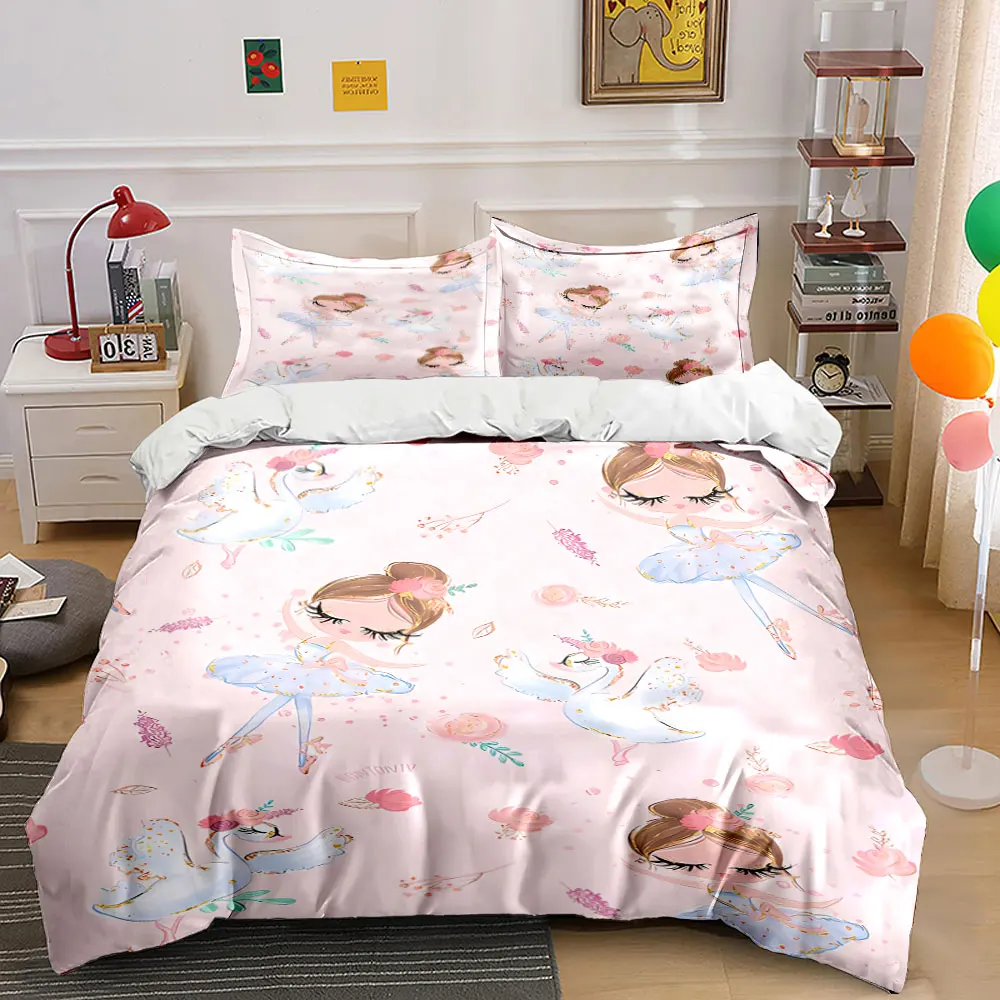 "Ballet Fairy Swan Theme Set" Bedding Set with 1 Duvet Cover 2 Pillowcases Single Double King Queen, Gift
"Ballet Fairy Swan Theme Set" Bedding Set with 1 Duvet Cover 2 Pillowcases Single Double King Queen, Gift