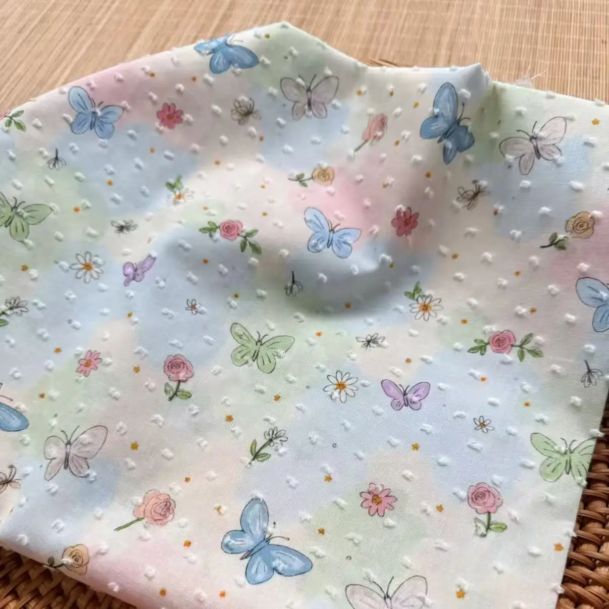 1 шт. высококачественной хлопчатобумажной ткани с цветочным принтом бабочки-подходит для проектов шитья своими руками, милого дизайна
1 шт. высококачественной хлопчатобумажной ткани с цветочным принтом бабочки-подходит для проектов шитья своими руками, милого дизайна