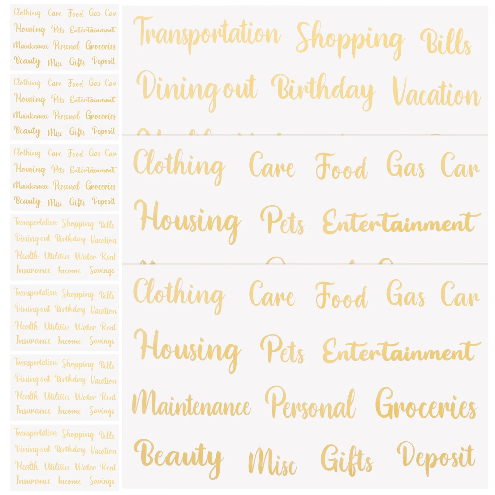 10 Sheets Cash Budget Sticker Compact Envelope Labels Golden Self Adhesive Household Planner Decorative Labeling Supply Small
10 Sheets Cash Budget Sticker Compact Envelope Labels Golden Self Adhesive Household Planner Decorative Labeling Supply Small