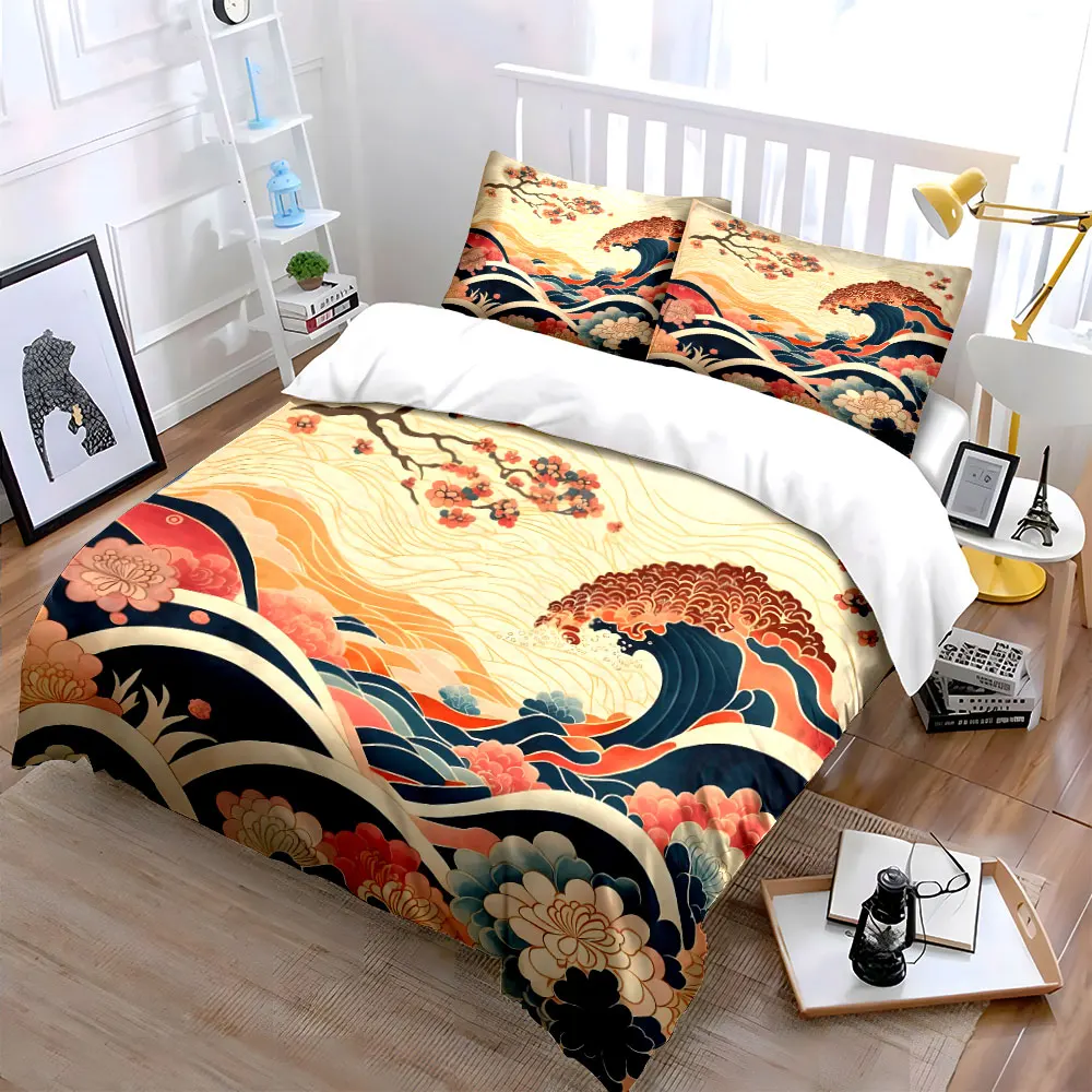 Floral Wave Decor Set Multiple sizes kid's and adults' bedroom Exquisite 3PC bedding set, gift
Floral Wave Decor Set Multiple sizes kid's and adults' bedroom Exquisite 3PC bedding set, gift