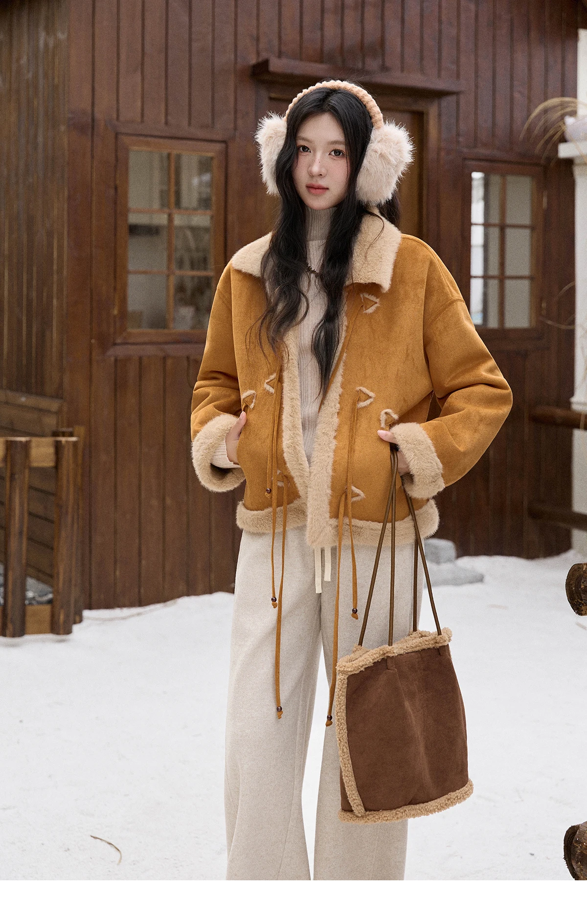 MISHOW Suede Imitation Mink Fur Coat Women Winter 2025 Retro Thick Plush Lace Up Coat Warm Lapel Jackets Office Lady MXE90W0921
MISHOW Suede Imitation Mink Fur Coat Women Winter 2025 Retro Thick Plush Lace Up Coat Warm Lapel Jackets Office Lady MXE90W0921