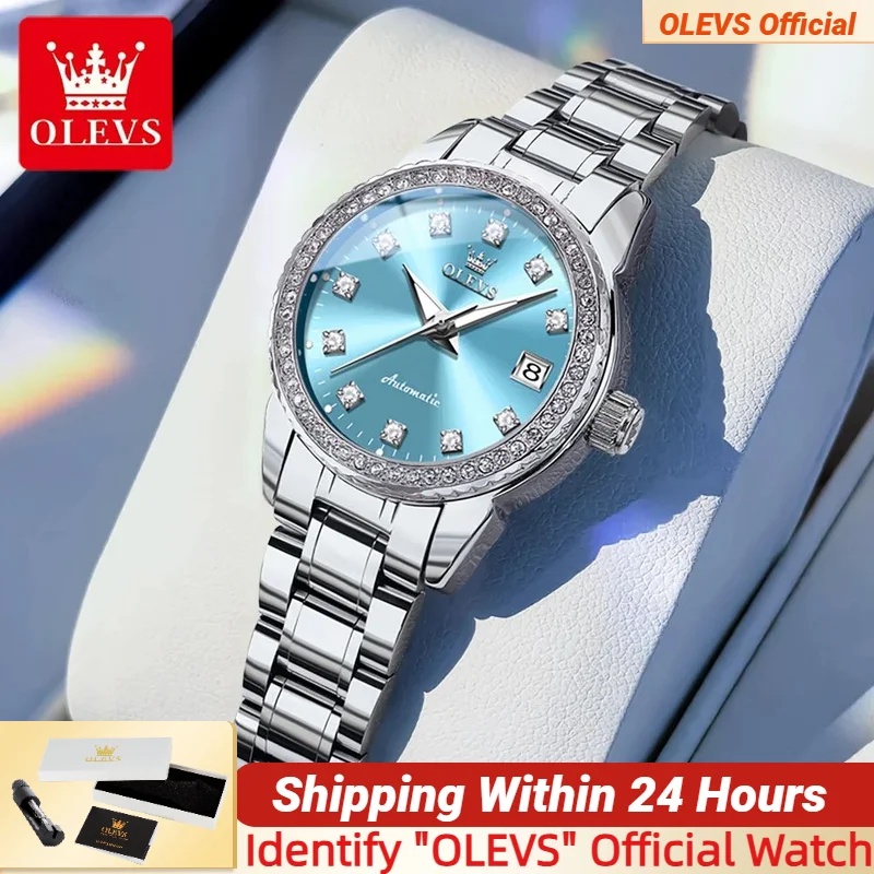 OLEVS 7003 Automatic Mechanical Ladies' Watch Diamond Bezel Waterproof Luminous Elegant Luxury Women's Watch
OLEVS 7003 Automatic Mechanical Ladies' Watch Diamond Bezel Waterproof Luminous Elegant Luxury Women's Watch