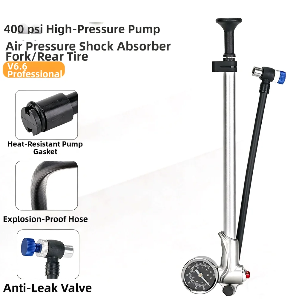 Aluminum Portable Bicycle Pump With Pressure Gauge For High-Pressure Bicycle Accessories Easy To Use
Aluminum Portable Bicycle Pump With Pressure Gauge For High-Pressure Bicycle Accessories Easy To Use