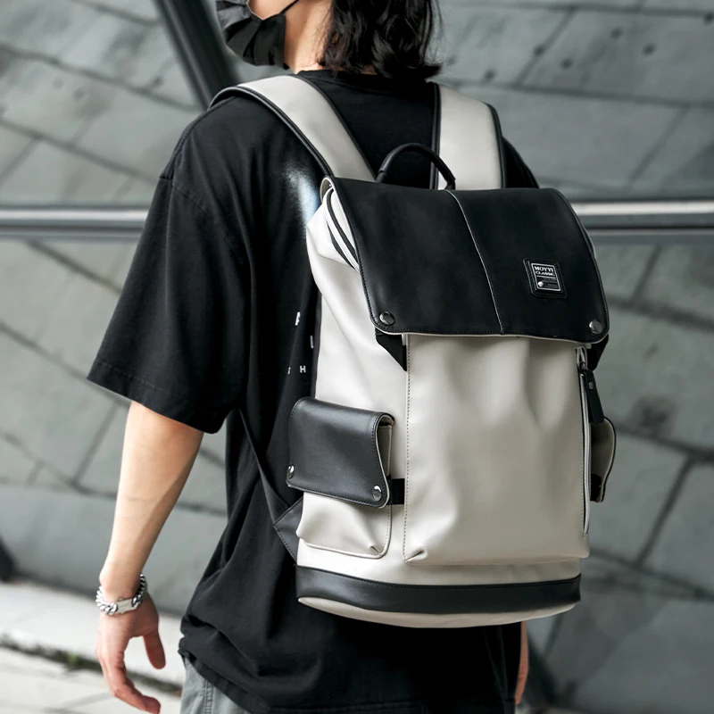 Men Leather Backpack Fashion 16 inch Laptop Bag Large Capacity TraveL Simple High Quality Bag with USB Charging Socket
Men Leather Backpack Fashion 16 inch Laptop Bag Large Capacity TraveL Simple High Quality Bag with USB Charging Socket