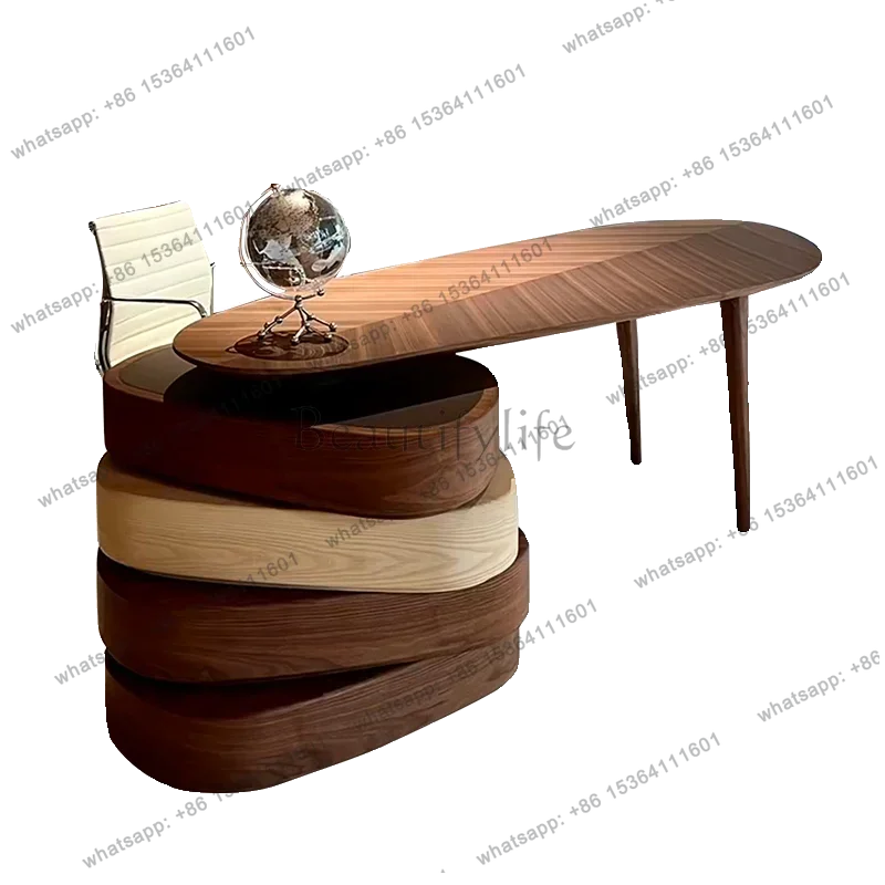 LJYИтальянский современный простой офисный стол из цельного дерева, вращающийся стол в стиле ретро для учебы из орехового дерева
LJYИтальянский современный простой офисный стол из цельного дерева, вращающийся стол в стиле ретро для учебы из орехового дерева