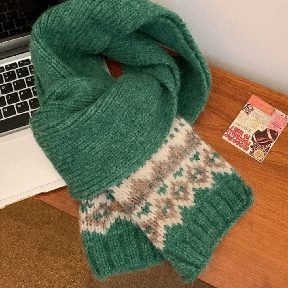 Простой шерстяной жаккардовый вязаный шарф, утепленные зимние кашемировые шарфы, теплая однотонная шаль в стиле Fair Isle для женщин/мужчин
Простой шерстяной жаккардовый вязаный шарф, утепленные зимние кашемировые шарфы, теплая однотонная шаль в стиле Fair Isle для женщин/мужчин