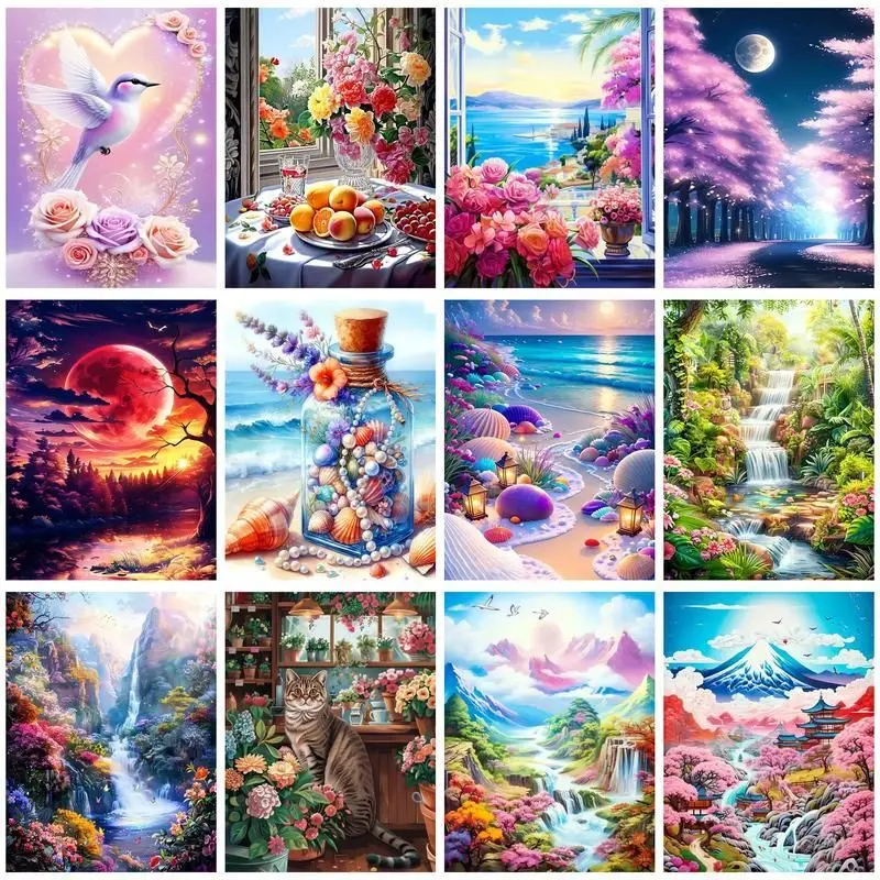 1PC frameless 5D DIY Diamond Embroidery With Frame New Arrival Landscape Diamond Painting Rhinestone Art Home Decorations
1PC frameless 5D DIY Diamond Embroidery With Frame New Arrival Landscape Diamond Painting Rhinestone Art Home Decorations