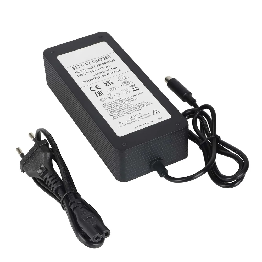 54.6V 3A Fast Power Supply For Kukirin C1 Pro Electric Scooter With LED Indicator Safety Protection Accessories Spare Parts
54.6V 3A Fast Power Supply For Kukirin C1 Pro Electric Scooter With LED Indicator Safety Protection Accessories Spare Parts