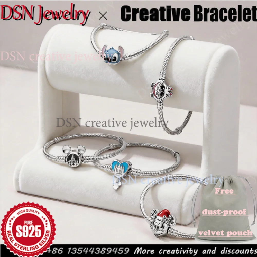 DSN Jewelry heart clasp Charm Bracelet cartoon Alien Snake Chain Mouse Cat Bracelet Women Cute Style Original Luxury Jewelry
DSN Jewelry heart clasp Charm Bracelet cartoon Alien Snake Chain Mouse Cat Bracelet Women Cute Style Original Luxury Jewelry