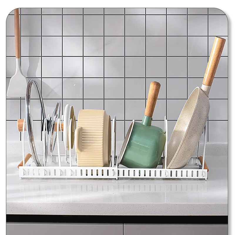 Expandable Pot Lid Holder Plastic Stainless Steel Adjustable Multipurpose Pan Organizer for Home Kitchen Countertop
Expandable Pot Lid Holder Plastic Stainless Steel Adjustable Multipurpose Pan Organizer for Home Kitchen Countertop
