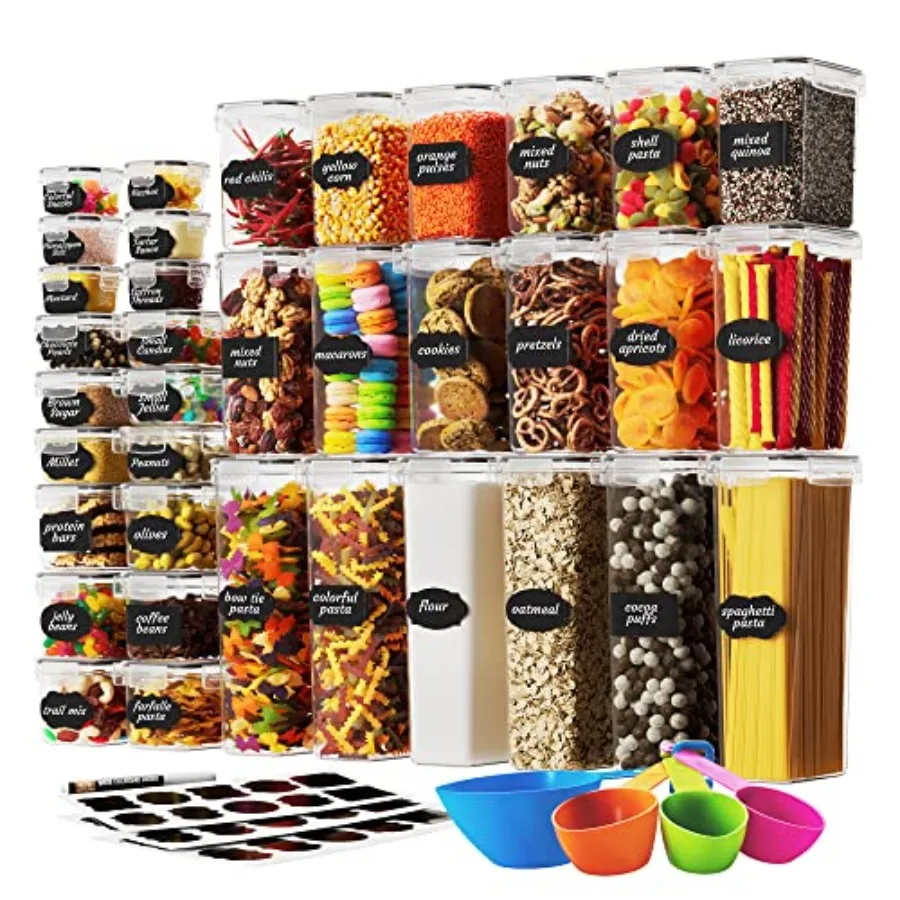 Airtight Food Storage Container Set with Lids - Superior Variety Pack of 36 for Kitchen Pantry Organization BPA Free Kitchen St
Airtight Food Storage Container Set with Lids - Superior Variety Pack of 36 for Kitchen Pantry Organization BPA Free Kitchen St