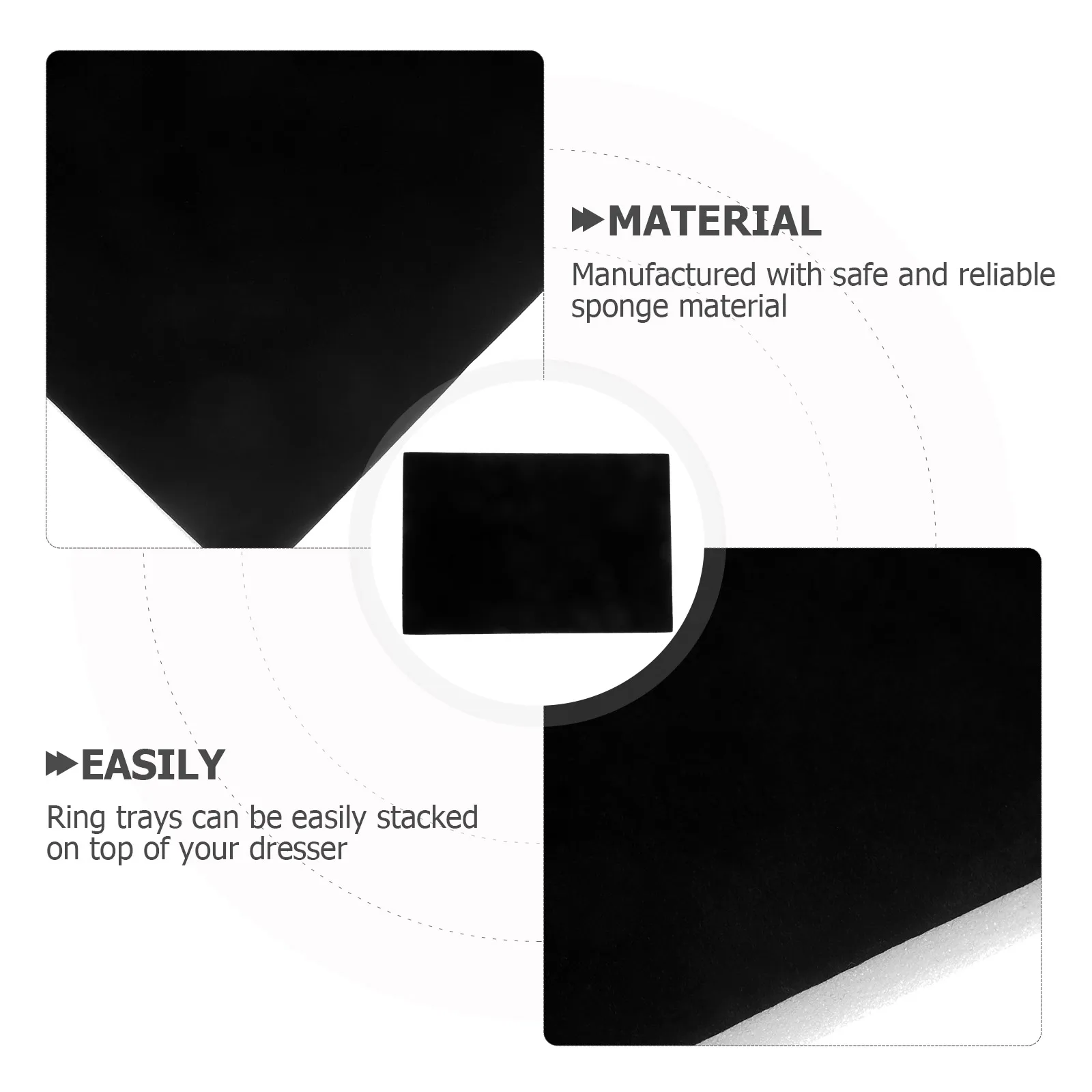 120 Black Ring Earring Sponge Pads Jewelry Tray Inserts Display Holder Mats Storage Organizer Case Accessories
120 Black Ring Earring Sponge Pads Jewelry Tray Inserts Display Holder Mats Storage Organizer Case Accessories