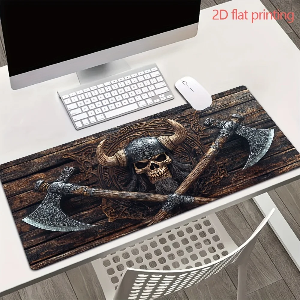 The crossed axe and skull pattern mouse pad is suitable for home office and gamers. The rubber base is anti-slip and washable
The crossed axe and skull pattern mouse pad is suitable for home office and gamers. The rubber base is anti-slip and washable