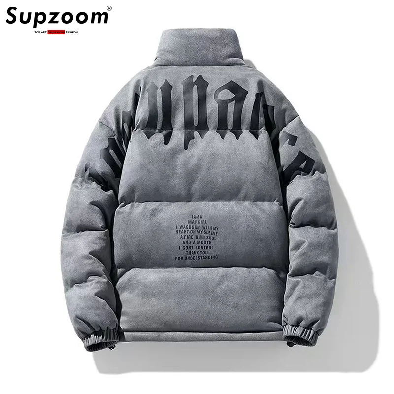 Supzoom Новое поступление, модная зимняя теплая замшевая куртка с воротником-стойкой на молнии и принтом букв в стиле хип-хоп, американская уличная куртка
Supzoom Новое поступление, модная зимняя теплая замшевая куртка с воротником-стойкой на молнии и принтом букв в стиле хип-хоп, американская уличная куртка