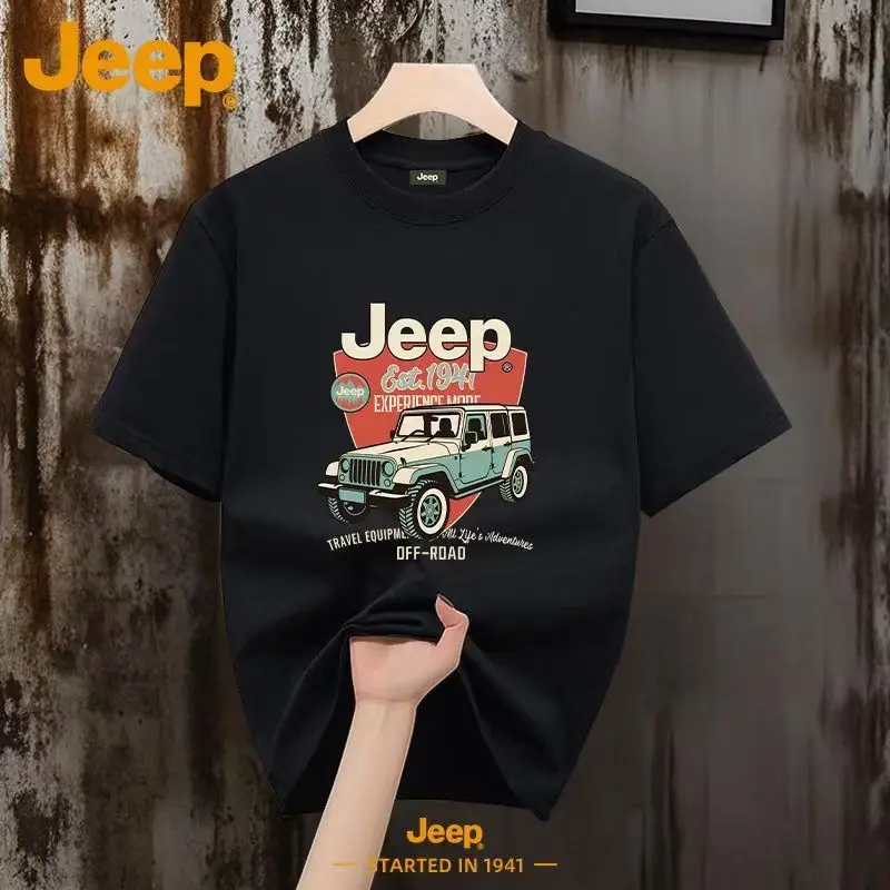 JEEP 100 26 New high-quality pure cotton short-sleeved round-neck T-shirt, modern, casual, slimming, half-sleeved, full-shoulder
JEEP 100 26 New high-quality pure cotton short-sleeved round-neck T-shirt, modern, casual, slimming, half-sleeved, full-shoulder