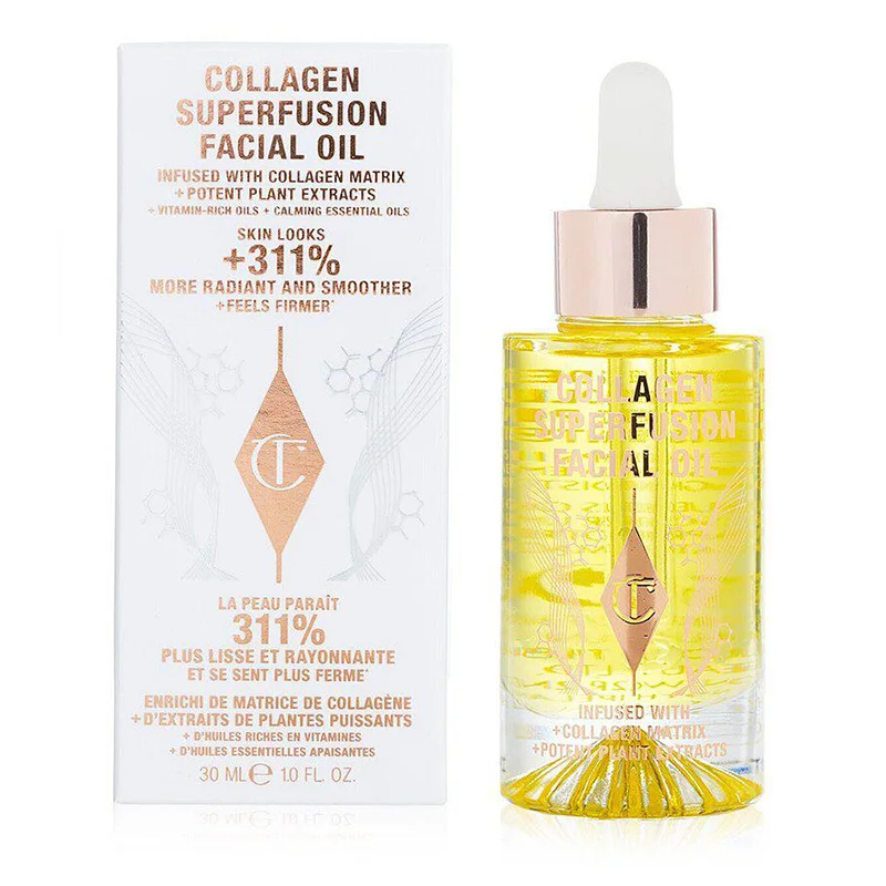 Масло для лица Charlotte Tilbury Collagen Superfusion: уход за кожей, придает коже 311% больше сияния и гладкости, делает ее более упругой.
Масло для лица Charlotte Tilbury Collagen Superfusion: уход за кожей, придает коже 311% больше сияния и гладкости, делает ее более упругой.