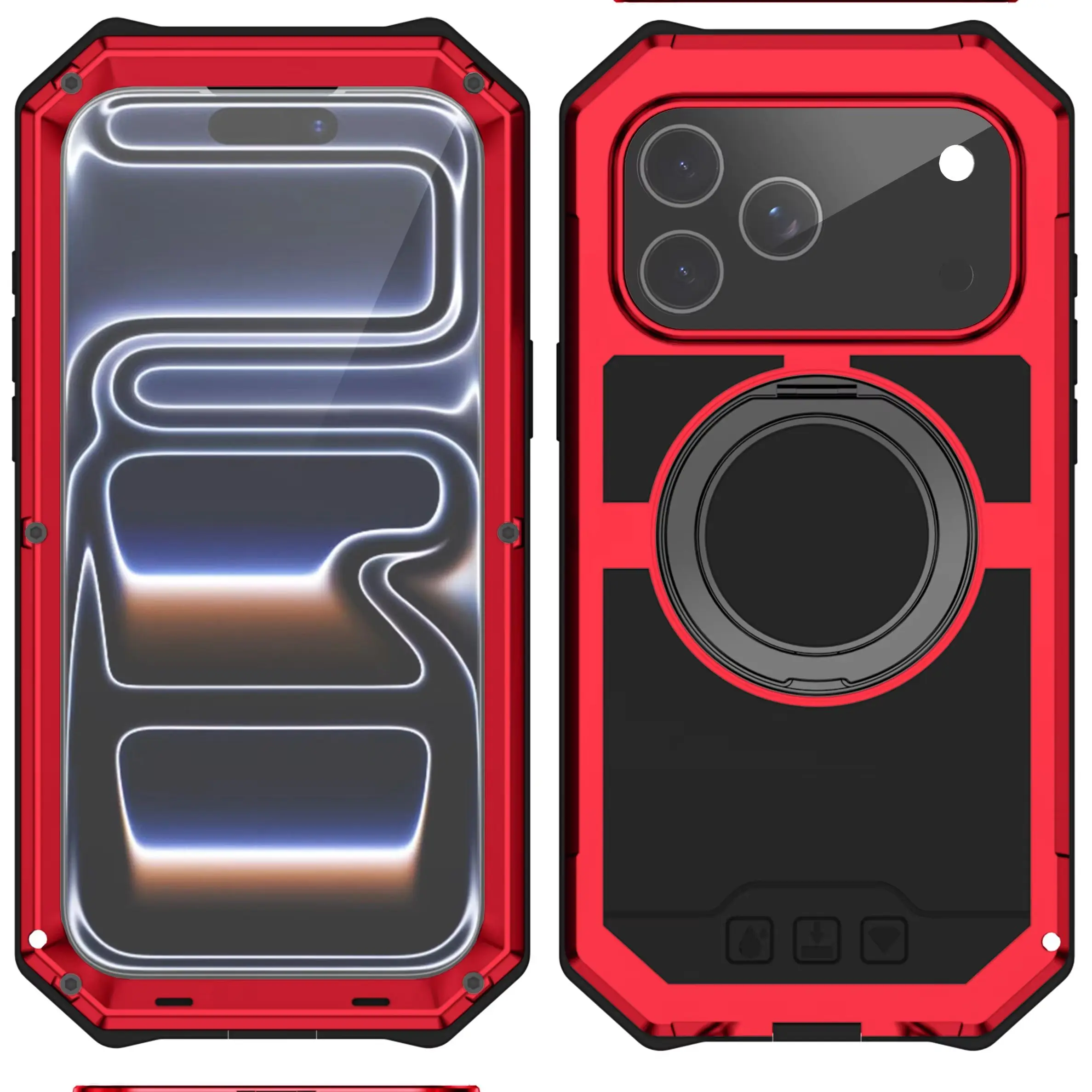 Metal Bracket Magnetic Aluminum Case For iPhone 17 Pro Max Built-in Kickstand Glass Screen Protection Screws Bumper Cover
Metal Bracket Magnetic Aluminum Case For iPhone 17 Pro Max Built-in Kickstand Glass Screen Protection Screws Bumper Cover