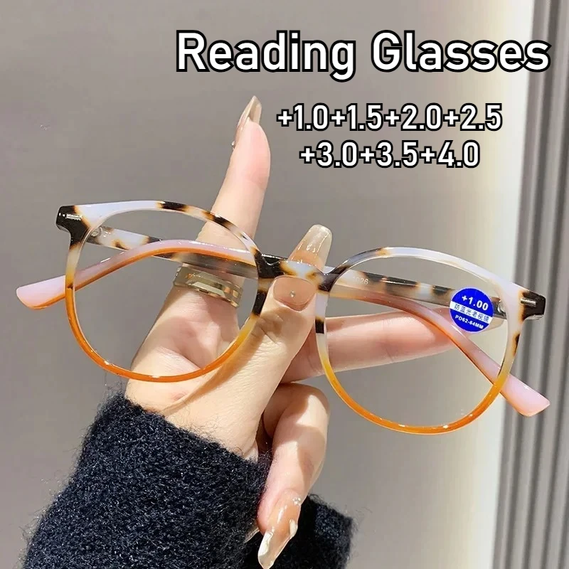 Large Round Fashionable Presbyopia Glasses Transparent Lenses Anti-Blue Light High Definition Reading Glasses Eye Protection
Large Round Fashionable Presbyopia Glasses Transparent Lenses Anti-Blue Light High Definition Reading Glasses Eye Protection
