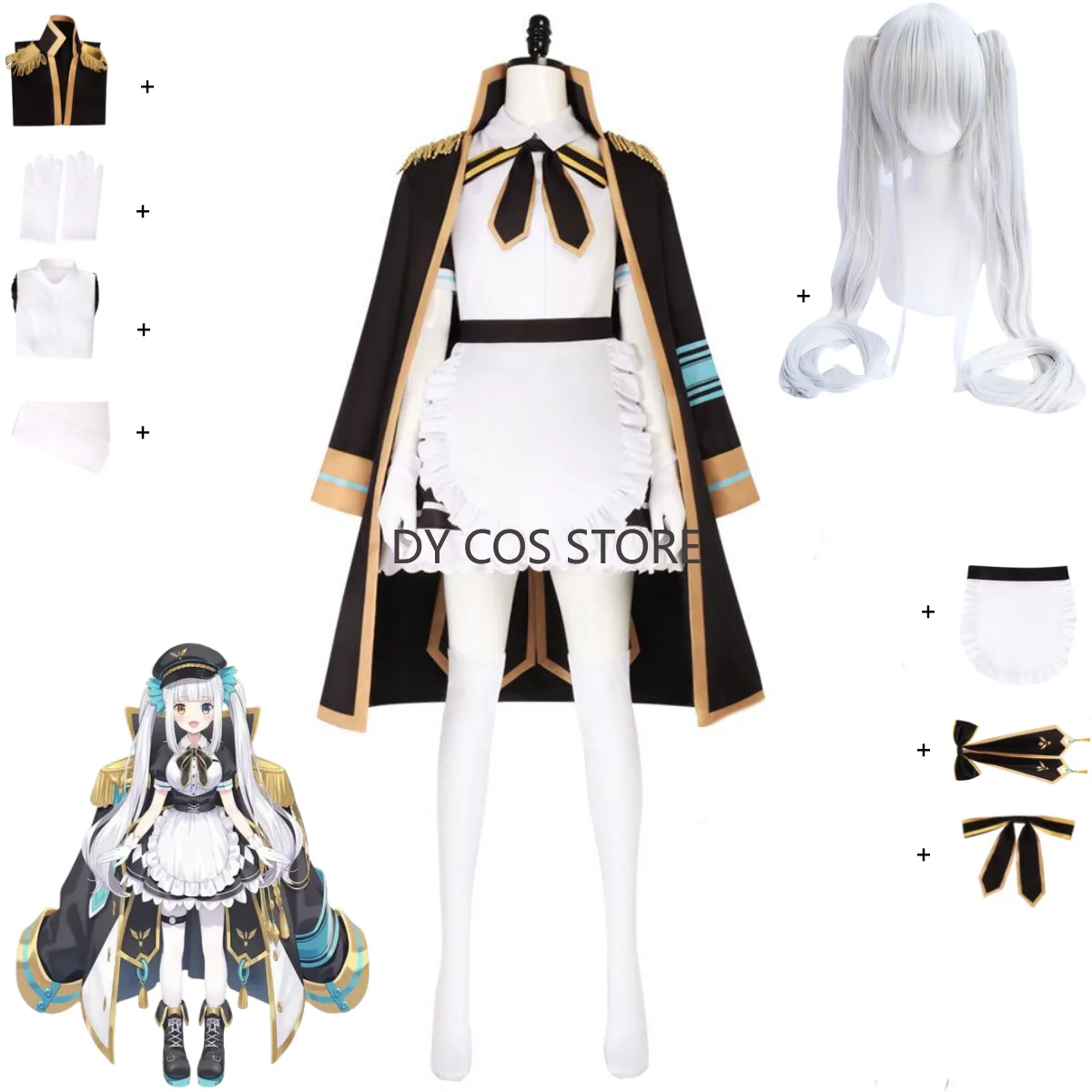 Virtual YouTuber Kagura Mea Cosplay Costume Project Paryi Maid Dress Cloak Skirt Wig Woman Sexy Cute Birthday Party Suit
Virtual YouTuber Kagura Mea Cosplay Costume Project Paryi Maid Dress Cloak Skirt Wig Woman Sexy Cute Birthday Party Suit