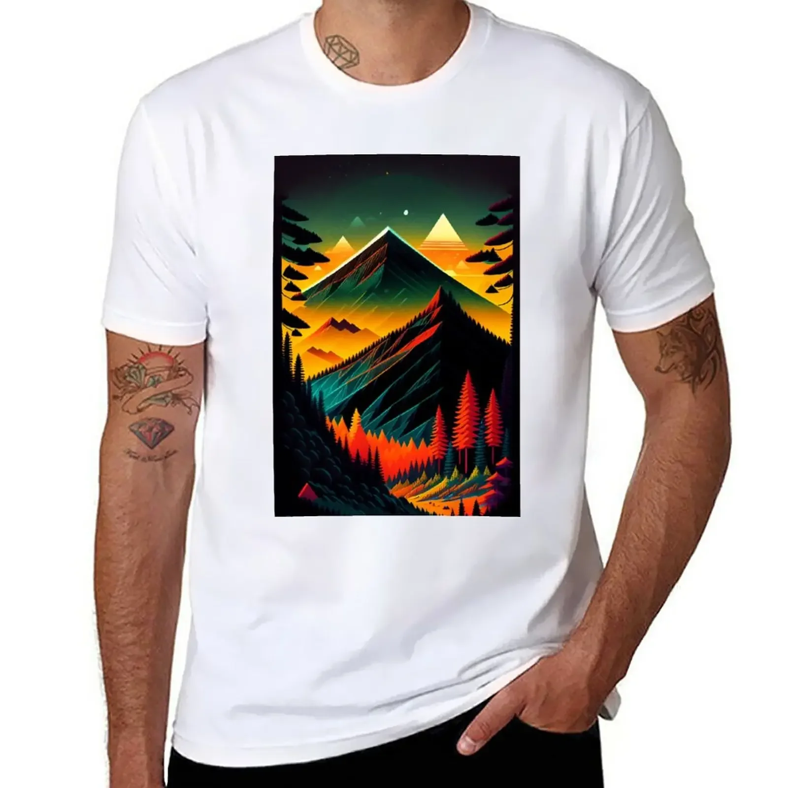 New Surreal mountain landscape: Flaming play of colors in nature T-Shirt plain t-shirt summer tops mens t shirts
New Surreal mountain landscape: Flaming play of colors in nature T-Shirt plain t-shirt summer tops mens t shirts