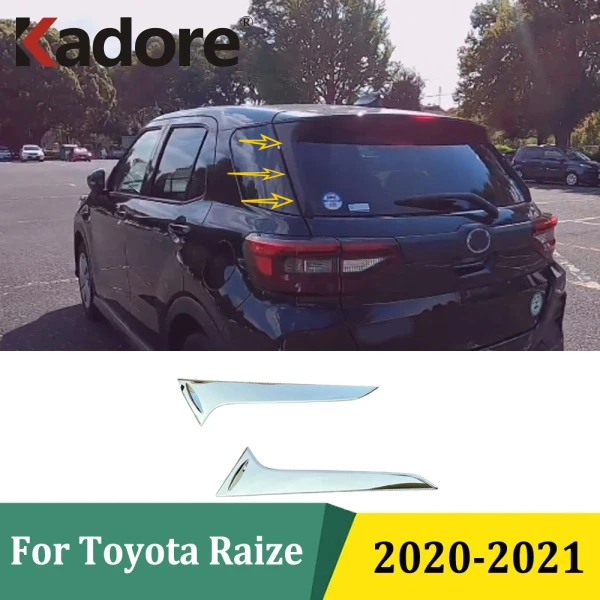 Для Toyota Raize 2020 2021, хромированная крышка заднего окна, боковая дверь, окно, отделка, полоса, автомобильная наклейка, аксессуары для стайлинга
Для Toyota Raize 2020 2021, хромированная крышка заднего окна, боковая дверь, окно, отделка, полоса, автомобильная наклейка, аксессуары для стайлинга