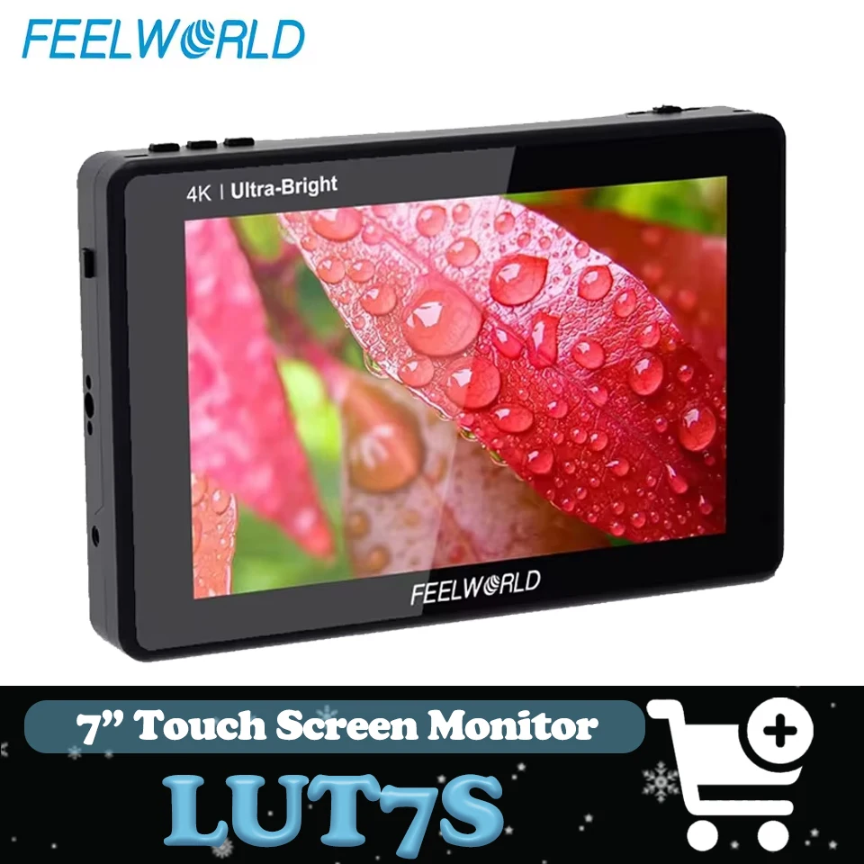 Feelworld LUT7S 7 "1920*1200 IPS ЖК-монитор 2200nit сенсорный экран 4K HDMI и SDI монитор для кинопроизводства
Feelworld LUT7S 7 "1920*1200 IPS ЖК-монитор 2200nit сенсорный экран 4K HDMI и SDI монитор для кинопроизводства