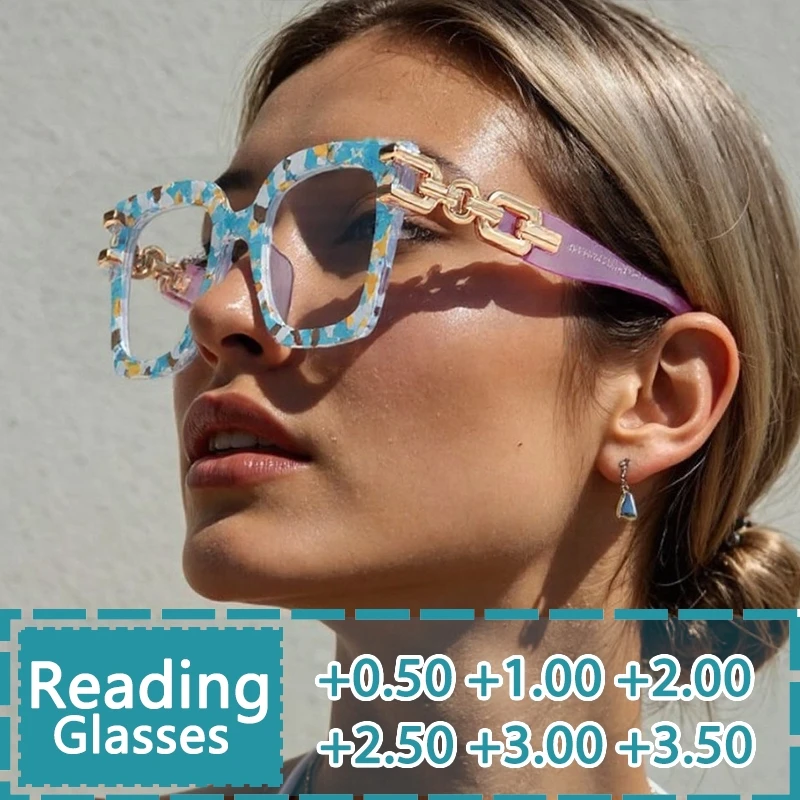 Fashion Ladies' Large Frame Luxury Anti Blue Reading Glasses Private Customization Scratch Resistant Lenses Optical Lens 306660
Fashion Ladies' Large Frame Luxury Anti Blue Reading Glasses Private Customization Scratch Resistant Lenses Optical Lens 306660
