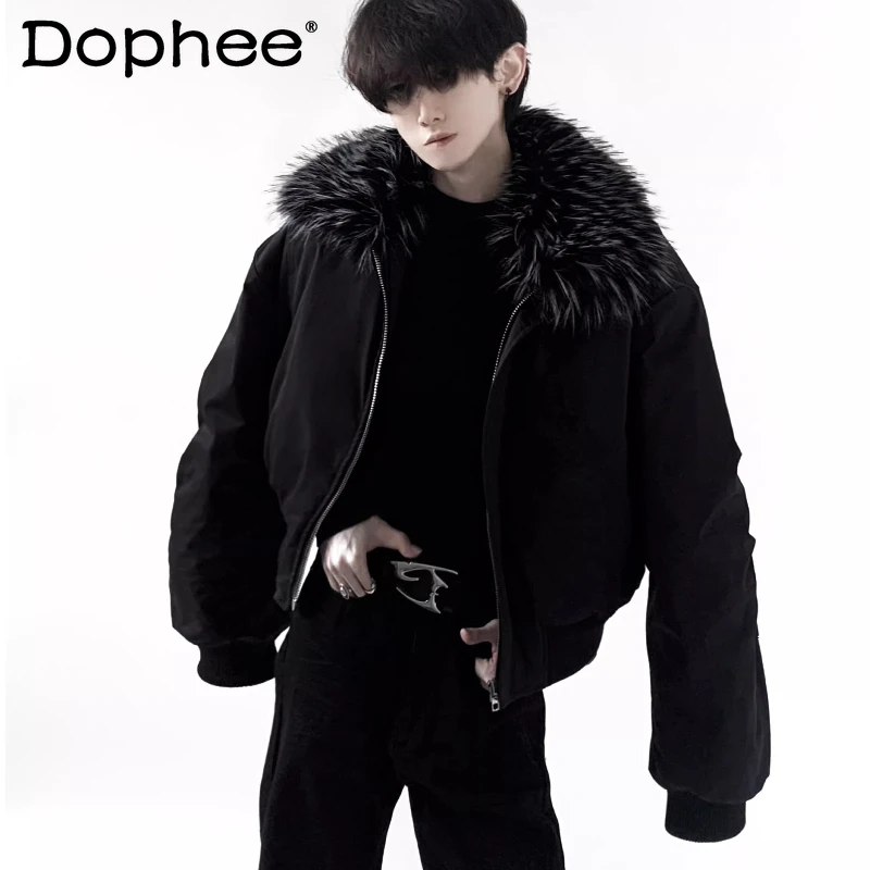 Мужские зимние куртки 2025 года с большим воротником из искусственного меха, новые, высококачественные, толстые, с длинными рукавами, теплые, комфортные, однотонные, стильные парки
Мужские зимние куртки 2025 года с большим воротником из искусственного меха, новые, высококачественные, толстые, с длинными рукавами, теплые, комфортные, однотонные, стильные парки