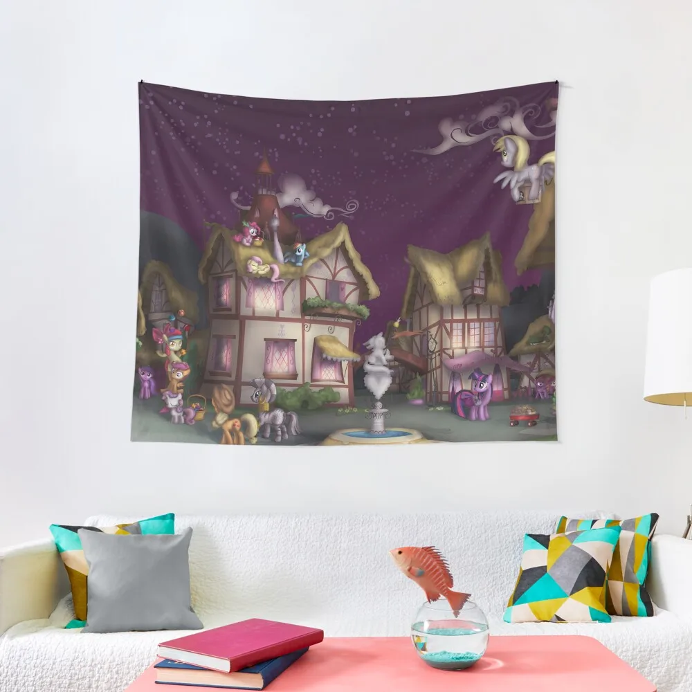 Ponyville, Dusk Tapestry Decoration For Bedroom Room Decorator Carpet On The Wall Room Decorations Aesthetic Tapestry
Ponyville, Dusk Tapestry Decoration For Bedroom Room Decorator Carpet On The Wall Room Decorations Aesthetic Tapestry