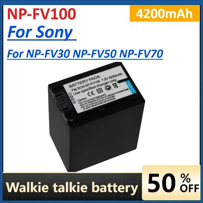 NP-FV100 4200mAh Camera Batteries NP FV100 for Sony NP-FV30 NP-FV50 NP-FV70 SX83E SX63E FDR-AX100E AX100E Rechargeable
NP-FV100 4200mAh Camera Batteries NP FV100 for Sony NP-FV30 NP-FV50 NP-FV70 SX83E SX63E FDR-AX100E AX100E Rechargeable