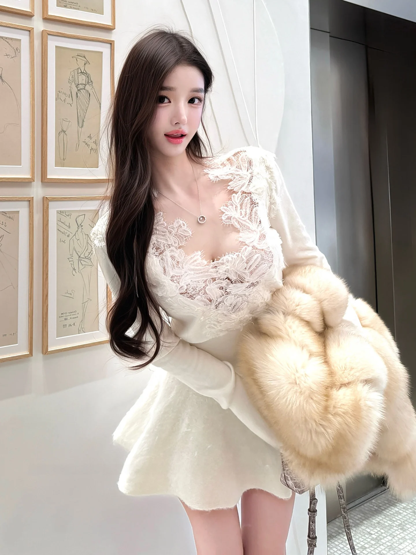Женская базовая футболка Lilis Miss Inner Wear Knitted Lace King Pure Desire, облегающая, с длинным рукавом, укороченная, весенняя коллекция
Женская базовая футболка Lilis Miss Inner Wear Knitted Lace King Pure Desire, облегающая, с длинным рукавом, укороченная, весенняя коллекция