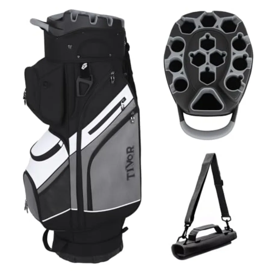 Golf Cart Bag 14-Way Top with Full-Length Dividers 11 Pockets Easy-Access Handle Rain Hood Mini Carry Bag
Golf Cart Bag 14-Way Top with Full-Length Dividers 11 Pockets Easy-Access Handle Rain Hood Mini Carry Bag