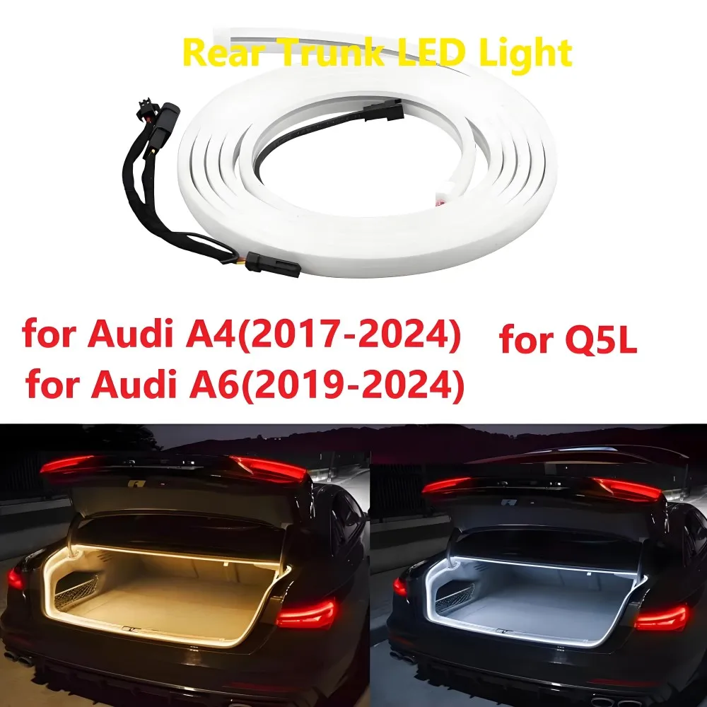 Rear Trunk LED Light for Audi A4(17-24) A6(19-24) Car LED Stip Light White or Warming White.
Rear Trunk LED Light for Audi A4(17-24) A6(19-24) Car LED Stip Light White or Warming White.