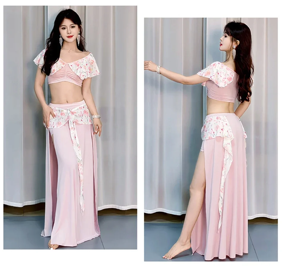 Belly Dance Practice Clothes 2 Pieces Set Skirt and Top M L XL Size For Adult Women Stage Performance Sexy Costumes Outfit Wear
Belly Dance Practice Clothes 2 Pieces Set Skirt and Top M L XL Size For Adult Women Stage Performance Sexy Costumes Outfit Wear
